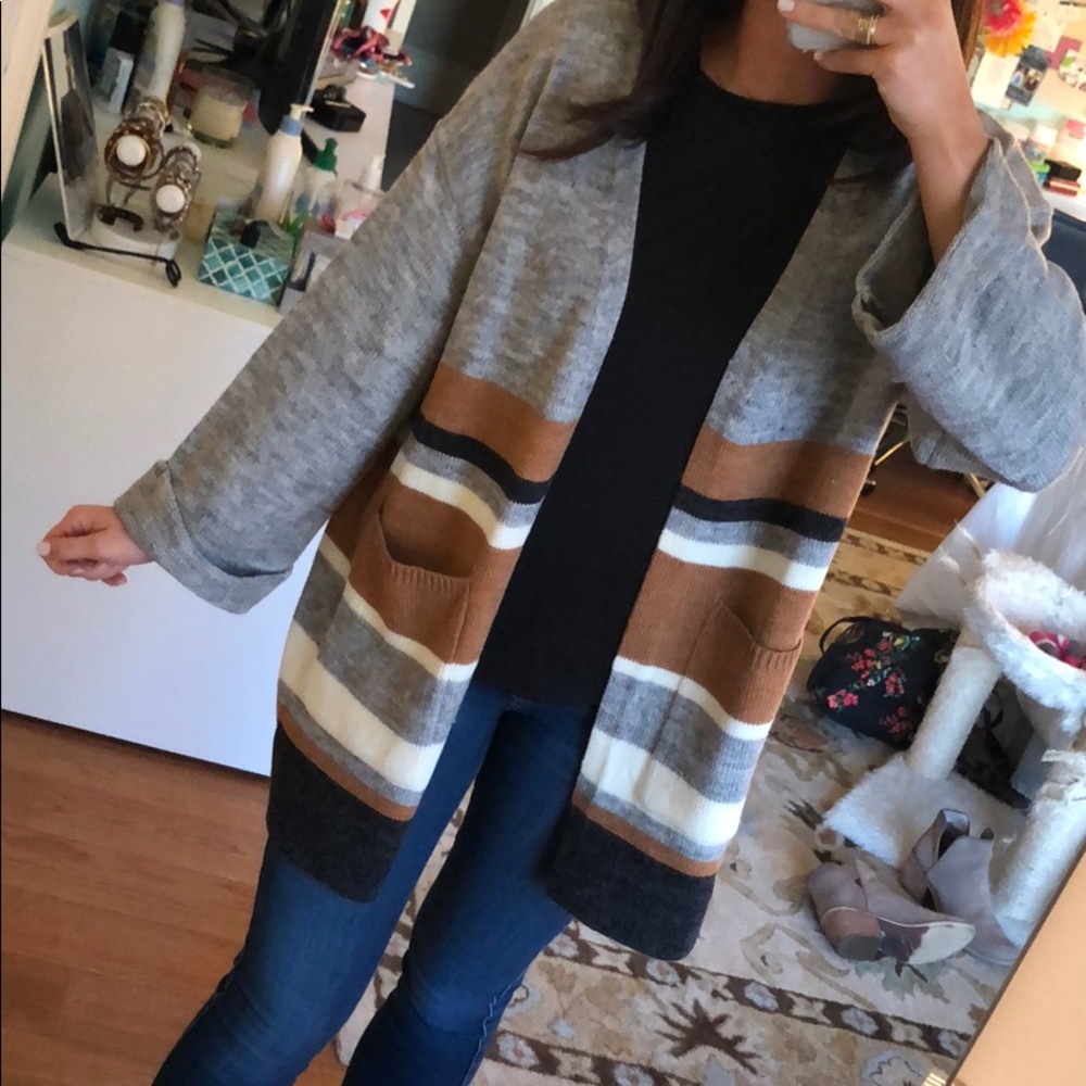 Striped cardigan